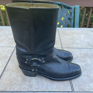 Frye Men's Black leather Harness Boots